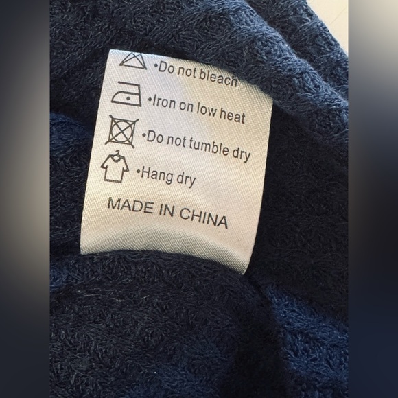 Neineiwu Womens Size Medium Blue Long Sleeve Stretch Pullover Top Boho Retro - Picture 8 of 8